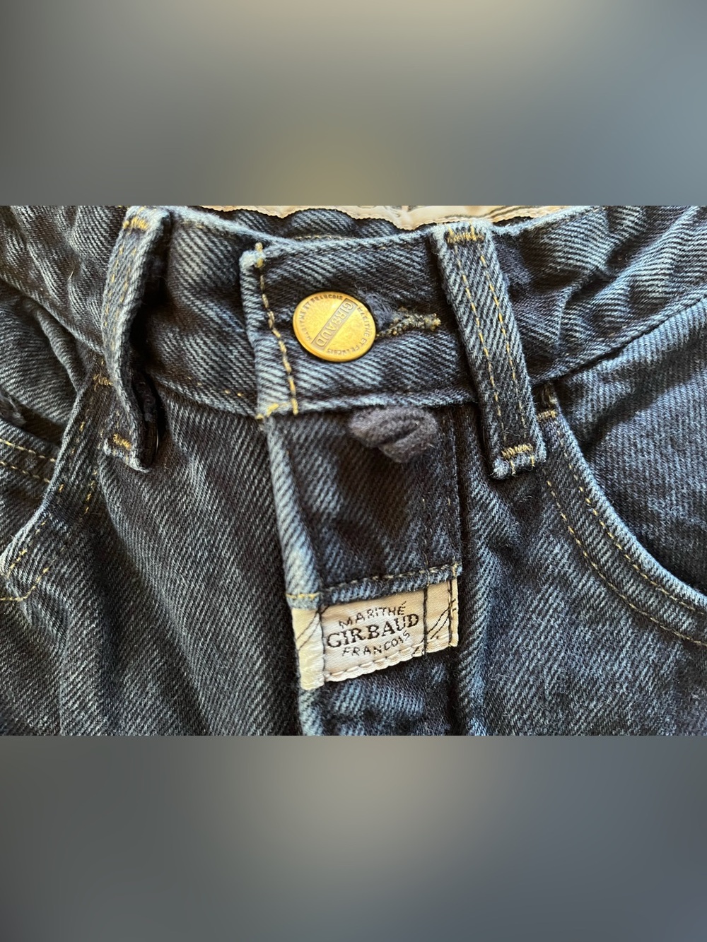 Vintage 90s Marithe Francois Girbaud Women's Jeans in Dark Blue - Picture 10 of 11